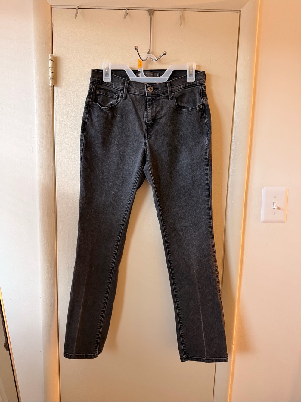 Levi’s 505 Straight Leg Jeans Women’s 6 W28 L32 Faded Black Gray